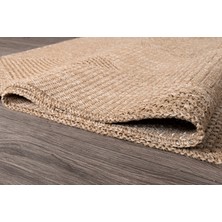 Kreasyon Halı Doku DH002 Kahverengi Hav Toz Vermez Salon Mutfak Koridor Oturma Odası Yolluk Dokuma Kilim