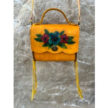 NOBLEISTIQUE Boho Şık Tarz Deri Püsküllü Moda Trend  Deri El Yapımı Kullanışlı - Tasarım Kadın Omuz Çanta