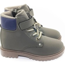 KU&PA SHOES TIMBER SÜET GÖRÜNÜMLÜ SICAK ASTARLI ÇOCUK BOT HAKİ - 3008