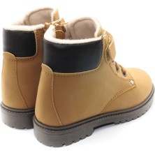 KU&PA SHOES TIMBER SÜET GÖRÜNÜMLÜ SICAK ASTARLI ÇOCUK BOT CAMEL - 3006