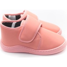 KU&PA SHOES PAS DERİ GÖRÜNÜMLÜ SICAK ASTARLI PANDUF PEMBE - 2003