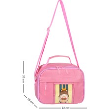 Niss Store Waddell Lisanslı Kawaii Tarzı Aksesuarlı Kız Çocuk ve Erkek Çocuk Termal Beslenme Çantası