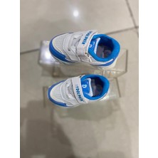 Aysun Ayakkabı Mavi Beyaz Anorak Dış Meteryal Bebek Spor Ayakkabı