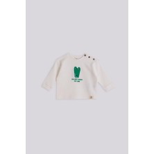 GB Baby Basic Bg Store Erkek Bebek Ekru Eşofman Takımı