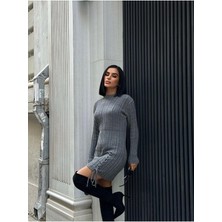 ribana Saç Örgülü Triko Tunik Elbise & Kazak