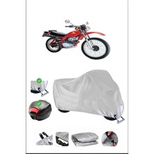 Honda Xl 250 Için Arka Çanta Ve Kilit Uyumlu Gri Motosiklet Branda, Güvenli