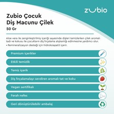 Zubio Florürsüz Çocuk Diş Macunu Çilek 50 gr