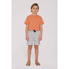 Nebbati Erkek Çocuk Çizgili Şort