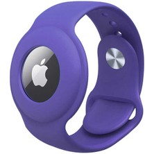 ZORE Uyumlu Airtag Anahtarlık Kordon - Lila