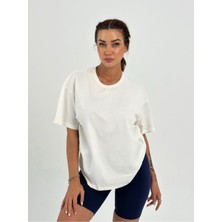 Baskısız Basıc Pamuklu Oversize T-Shirt