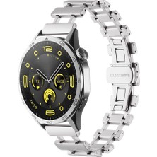 ZORE Galaxy Watch 46MM Uyumlu - Krd-96 22MM Metal Kordon-Gümüş