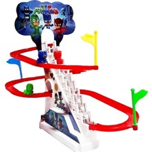 Pj Masks Pj Maskeliler Sesli Işıklı Dön Dolaş Merdiven Çıkan Kayan Kahramanlar 16 cm