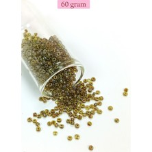 Dökme Cam Kum Boncuk (8/0) 3 mm - 60 Gram - Yeşil Siyah - BNC223