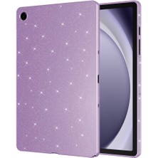 ZORE Galaxy Tab S9 Simli Parlak Görünümlü Uyumlu Tablet Koton Kılıf-Lila