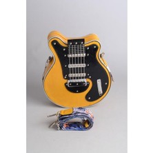 Miomia Kadın Sarı Özel Tasarım Gitar Şeklinde Çanta