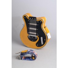 Miomia Kadın Sarı Özel Tasarım Gitar Şeklinde Çanta