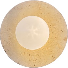 Traverten Duvar Apliği Yuvarlak