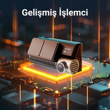 Kawa D11 2 Kameralı Ön / Arka 4K+1080P Sony Starvıs Sensörlü Yapay Zeka Destekli Wi-Fi Gps'li Araç Kamerası