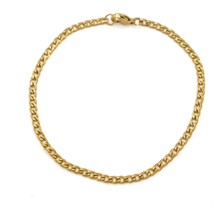 Ferizz Çelik Bileklik Altın Kaplama Erkek Figaro MODEL-EBLK-522