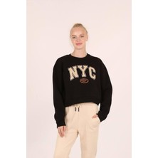 Kadın, Baskılı Üç Iplik Sweatshirt