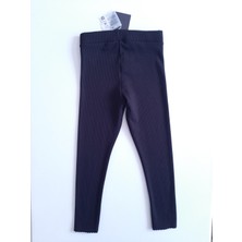 Timi Kids Kız Çocuk Fitilli Kumaş Nakışlı Basic Tayt Pantolon