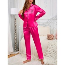 Alivions Kadın Uzun Kollu Düğmeli 2 Parça Pijama Takımı