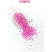 Kesme Cam Boncuk 2mm - 20 Gram - Şeffaf Mat Pembe -BNC329