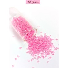 Kesme Cam Boncuk 2mm - 20 Gram - Pembe -BNC323