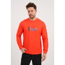 Alexander Gardi Bisiklet Yaka Baskılı Uzun Kollu Sweatshirt (E25724A)