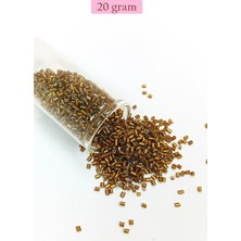 Kesme Cam Boncuk 2mm - 20 Gram - Koyu Kahverengi -BNC324