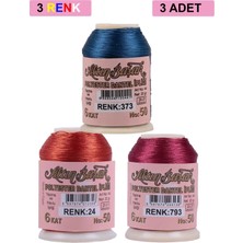 3 Adet Altınbaşak Oya ve Dantel Ipi 20 gr - Royaleks - No: 024 - 793 - 373