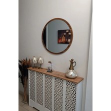 60 cm Çap Banyo & Makyaj Aynası Yuvarlak | Antre Hol Koridor Duvar Salon Mutfak Ofis Dekoratif Ayna