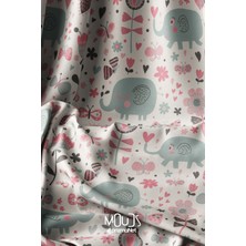 Kids 3 Fil Desenli Dijital Baskılı Kumaş Süetimsi Doku En 155CM KMS-503