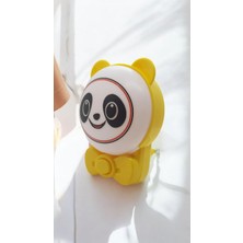 Sevimli Panda Bebek Çocuk Odası Gece Lambası, Prize Tak Çalıştır Anahtarlı, 2 Watt Beyaz Işık Ledli