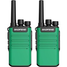 2 Adet Pmr Yeşil Baofeng V8 Type C Şarjlı Inşaat Şantiye Av Gezi Tur Vale Telsizi Kulaklık Hediyeli