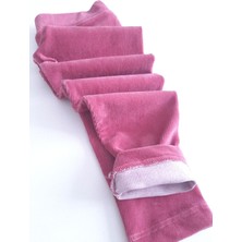 Timi Kids Kız Çocuk Fitilli Kadife Kumaş Beli Lastikli Basic Tayt Pantolon