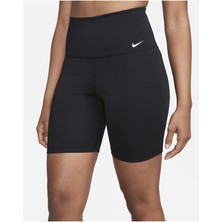 Nike Dri-Fıt One Yüksek Belli 18 cm Kadın Bisiklet Şortu, Kadın Siyah Şort Tayt