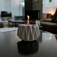 Imperıums Verta Terrazzo Masaüstü Bioethanol Şömine