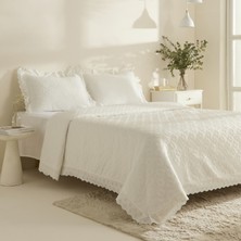Karaca Home Arya Çift Kişilik Yatak Örtüsü Seti Offwhite