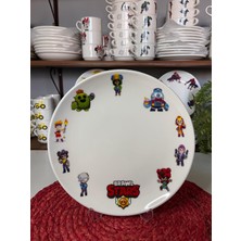 6 Parça Brawl Stars Model Çocuk Bebek Yemek Takımı Beslenme Seti
