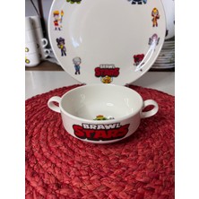 6 Parça Brawl Stars Model Çocuk Bebek Yemek Takımı Beslenme Seti