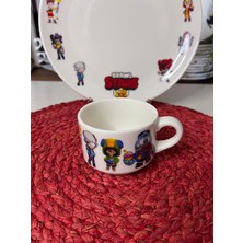 6 Parça Brawl Stars Model Çocuk Bebek Yemek Takımı Beslenme Seti