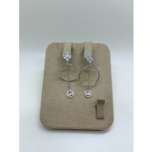 Takı Tasarım Gümüş Sallantı Küpe