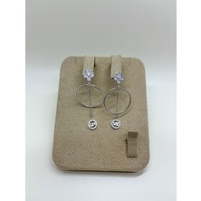 Takı Tasarım Gümüş Sallantı Küpe