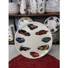 6 Parça Hotwheels Model Çocuk Bebek Yemek Takımı Beslenme Seti