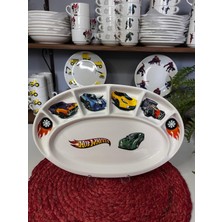 7 Parça Hotwheels Model Çocuk Bebek Yemek Takımı Beslenme Seti