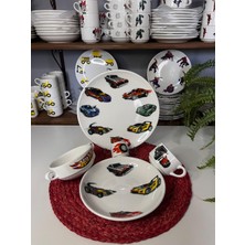 5 Parça Şimşek Mcqueen Model Çocuk Bebek Yemek Takımı Beslenme Seti