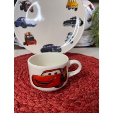 6 Parça Şimşek Mcqueen Model Çocuk Bebek Yemek Takımı Beslenme Seti