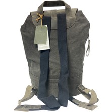 Old Cotton Cargo Old Cotton Vintage Kanvas Deri Su Geçirmez Design Unisex Günlük Gezi Okul Seyahat Kamp Sırt Çantası 24X40CM