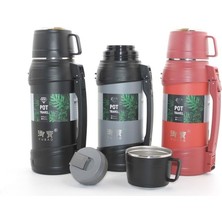 HS Demirci Paslanmaz Çelik Çift Katmanlı Termos 1.6 Lt
